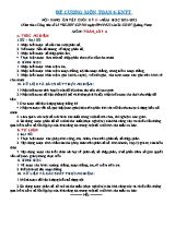 Đề cương ôn tập cuối kì II môn Toán Lớp 6 Sách Kết nối tri thức - Năm học 2021-2022 - Sở GDĐT Quảng Nam